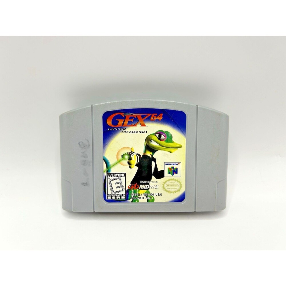 Gex 64 Enter the Gecko Nintendo 64 N64 Game Cartridge 1998 Authentic
